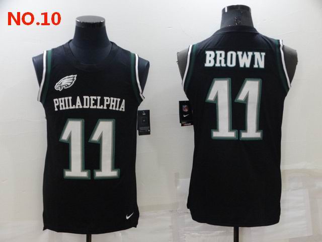 Men's Philadelphia Eagles #11 AJ Brown Jersey NO.10;